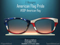 American Flag Metal Topper for Pair Eyewear Compatible Magnetic Glasses- All frames available with fast shipping - Patriotism