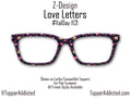 Love Letters Eyewear Topper – Hearts & Envelopes for Pair Eyewear