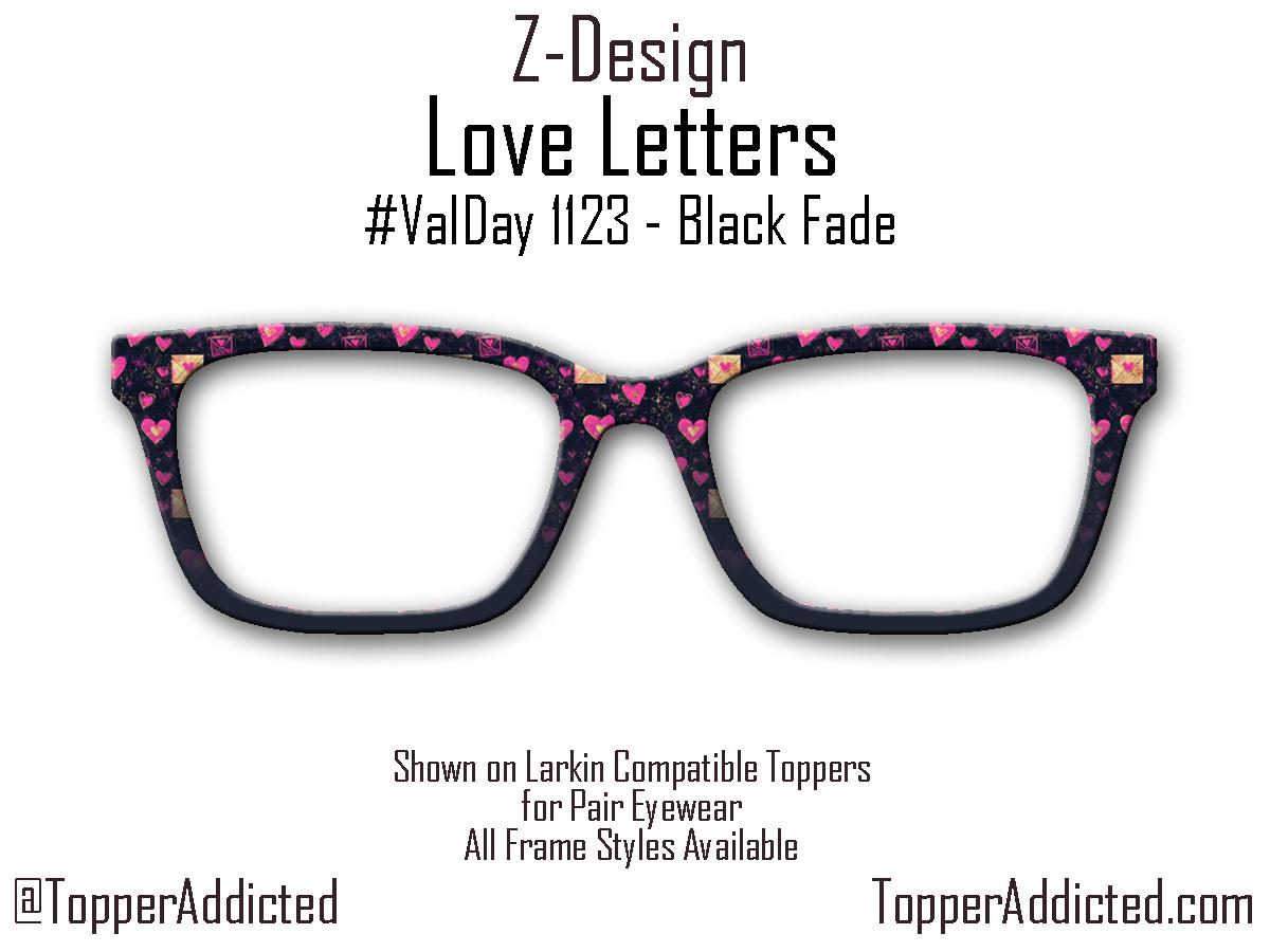 Love Letters Eyewear Topper – Hearts & Envelopes for Pair Eyewear