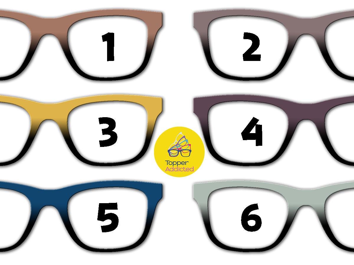 2025's Trending Summer Colors Collection – Magnetic Metal Toppers for Pair Eyewear | Custom Fades & Splits Available - Daily Wear Toppers